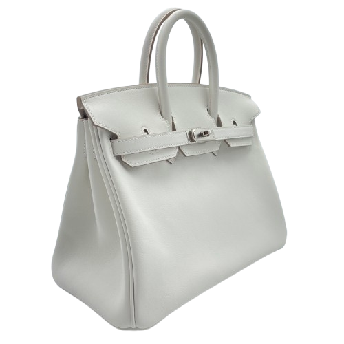 Hermes Birkin 25 Gripère Swift Silver Fittings w 새로워졌습니다