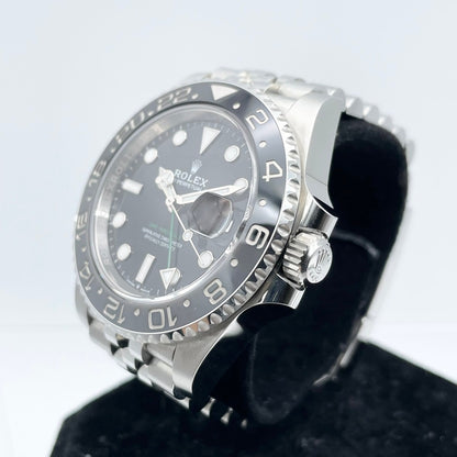롤렉스 GMT 마스터 II 126710GRNR 블랙 스테인리스 스틸 40mm