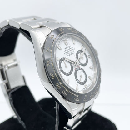 사전 소유 롤렉스 데이토나 116500LN 굴 팔찌 흰색 40mm
