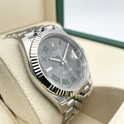 プレオウンド ロレックス デイトジャスト 126334 ミントグリーン オイスターブレス 41mm