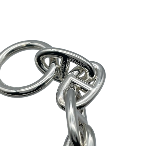 Hermes Chaine Dunkle Bracelet GM Silver 925 12-panel