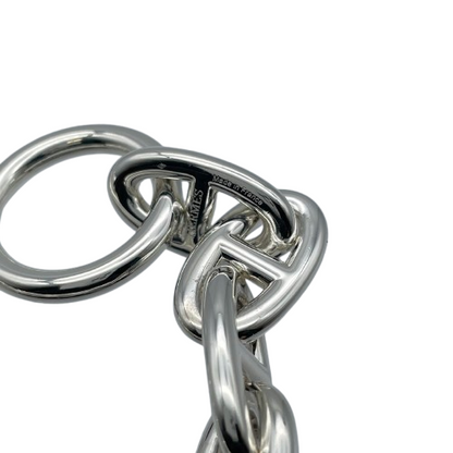 Hermes Chaine Dunkle Bracelet GM Silver 925 12-panel
