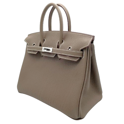 Hermes Birkin 25 Etoup Togo Silver Metal Fittings W 새로
