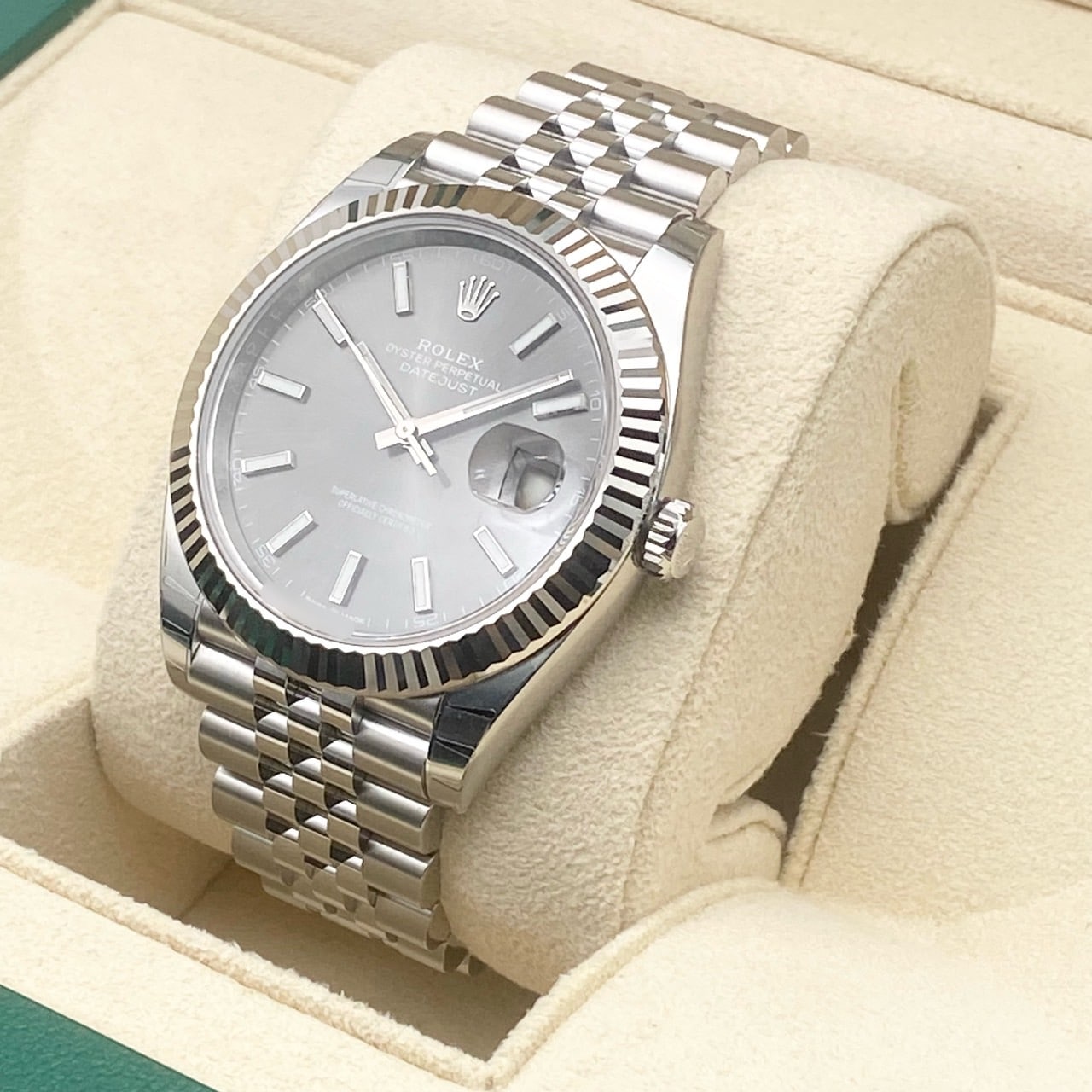[帶有保護印章]勞力士datejust 126334 Slate jubilee手鐲41mm