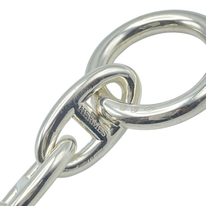 Hermes Chaine Dunkle Necklace GM Silver 925 29-panel