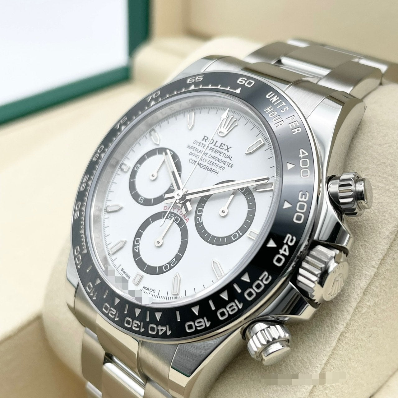 [새 상자 포함!] included 롤렉스 데이토나 126500LN 흰색 스테인레스 스틸 40mm