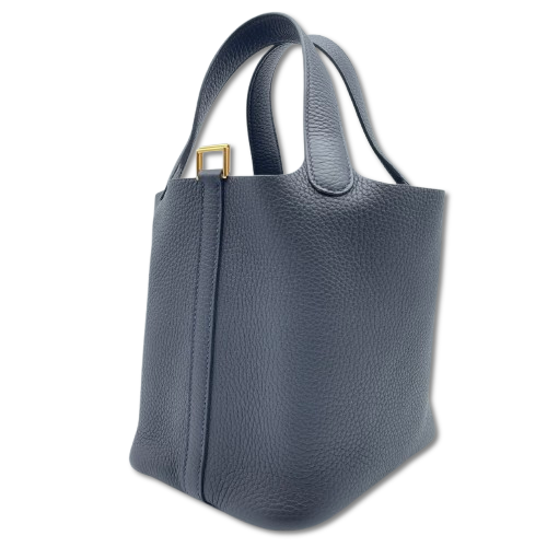愛馬仕picotin鎖PM Cavan Torillon Clemence Gold Hardware U刻
