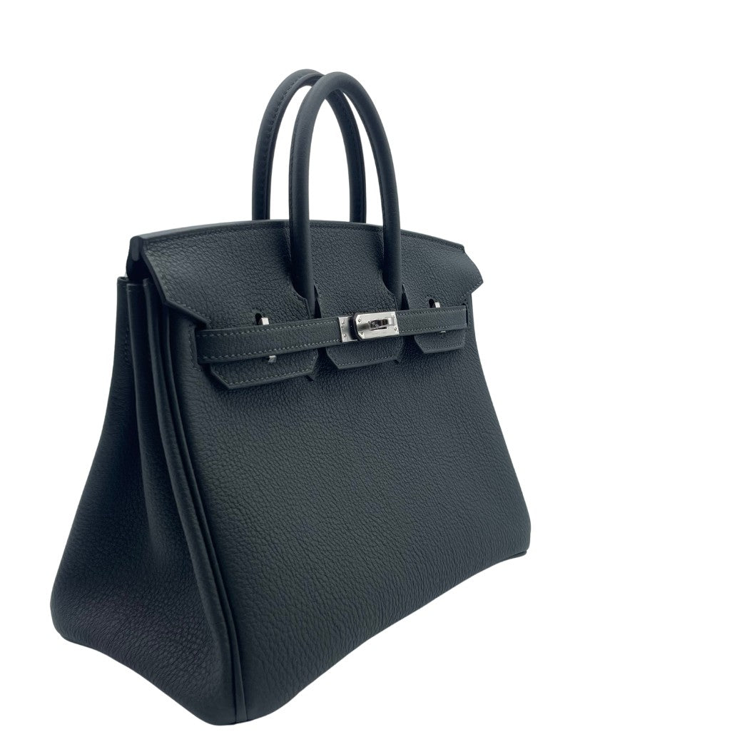 Hermes Birkin 25 New Vere Fonse Togo Silver Fittings w 새로