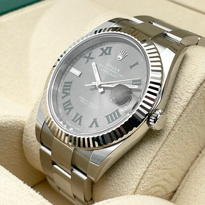 プレオウンド ロレックス デイトジャスト 126334 スレートオイスターブレスレット 41mm