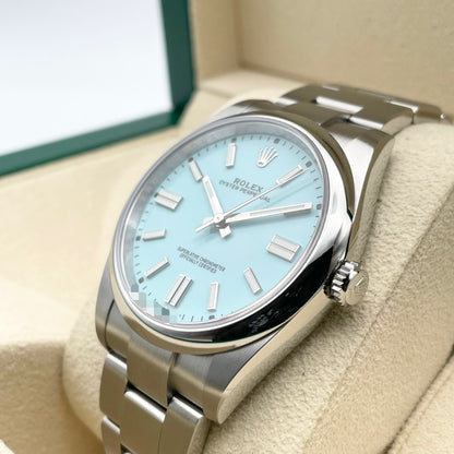 プレオウンド ロレックス オイスターパーペチュアル 124300 ターコイズブルー ステンレスチール 41mm