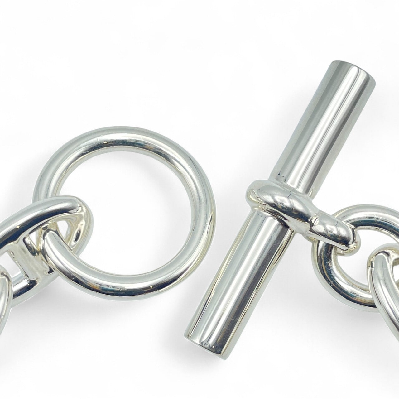 プレオウンドエルメス シェーヌ・ダンクル ブレスレット MM シルバー925 14コマ