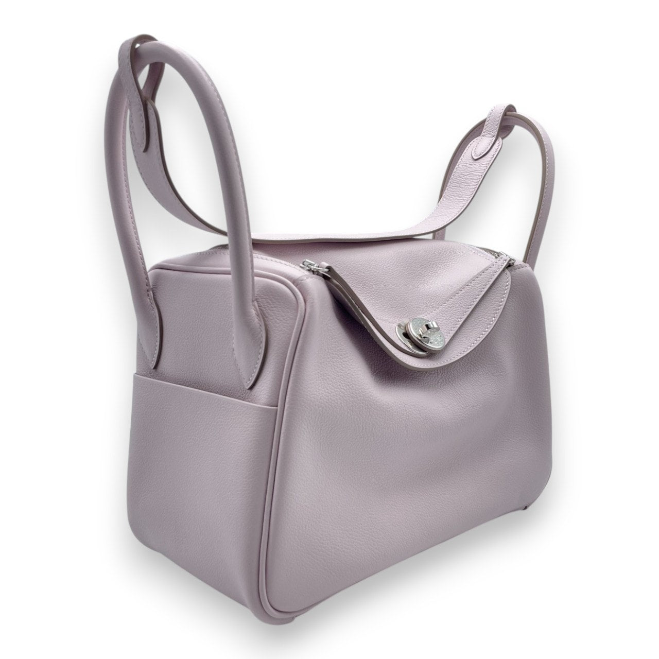 중고 에르메스 린디 26 베르소 모브 실베스트르/나타 에버컬러 실버 하드웨어 W 각인됨