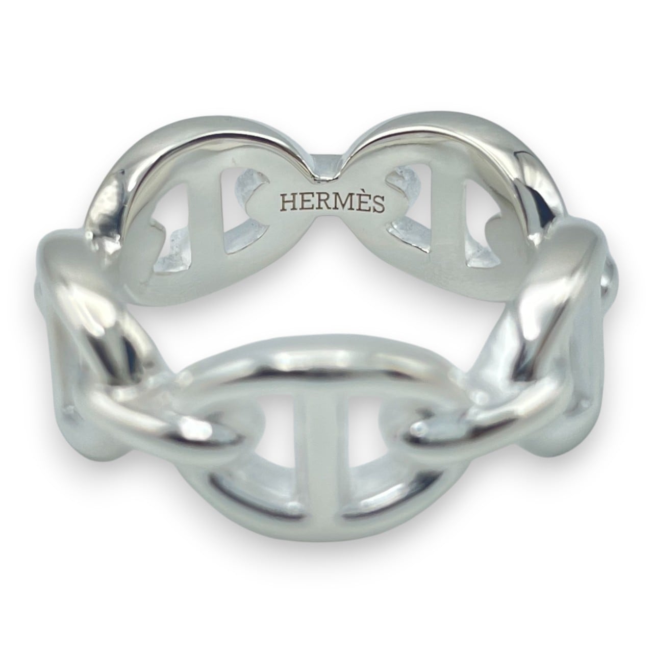 プレオウンドエルメス シェーヌ・ダンクル アンシェネリング PM 50 シルバー925 10号