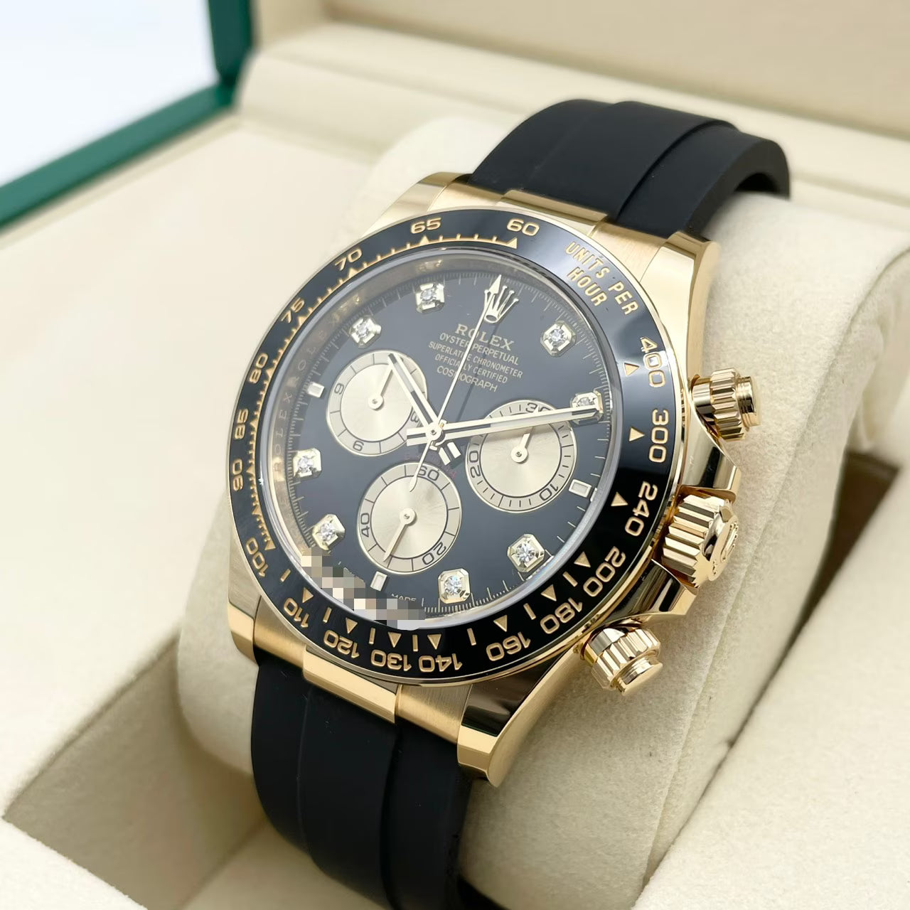 プレオウンド ロレックス デイトナ 126518LNG ブラック&シャンパン 8Pダイヤ 40mm