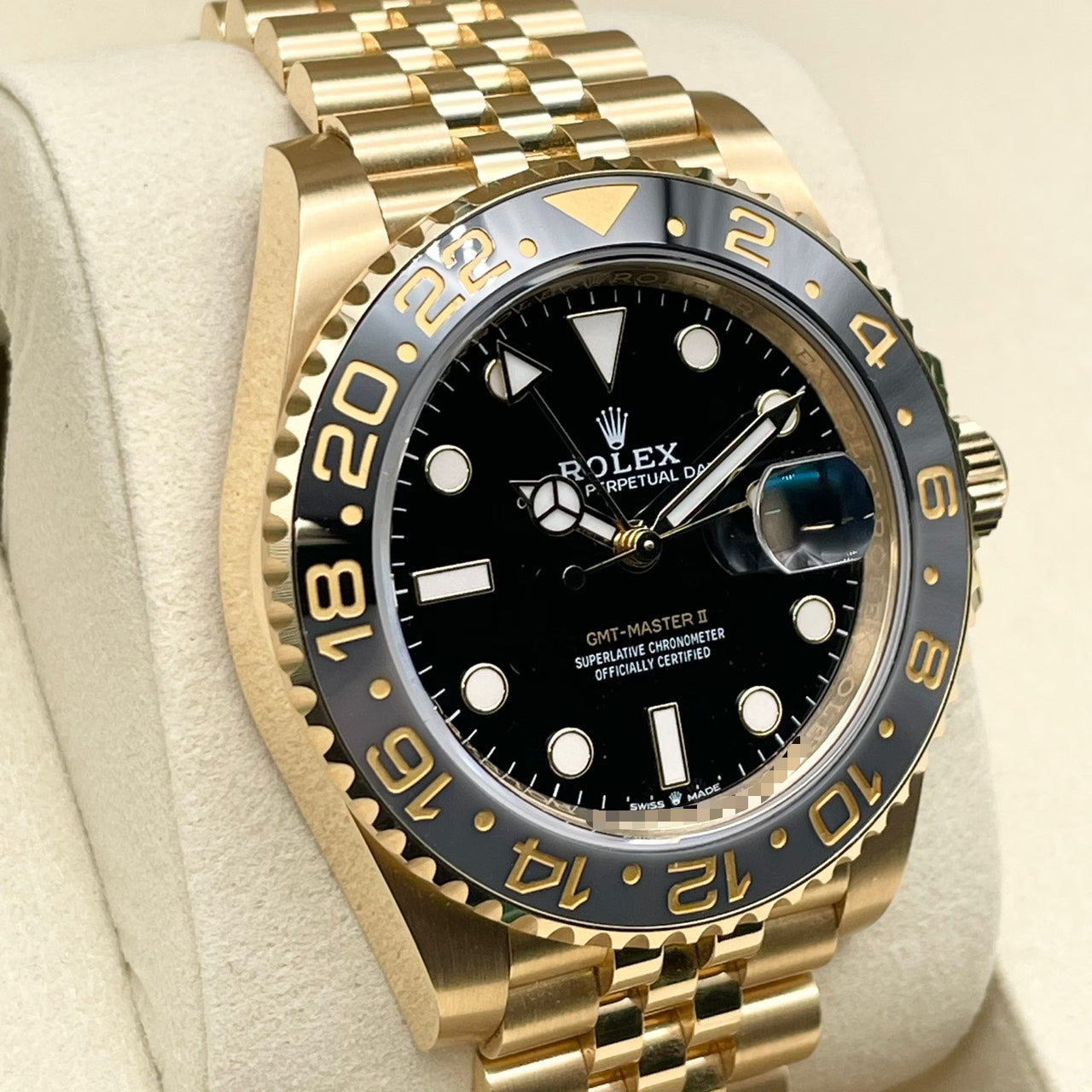 プレオウンド ロレックス GMTマスターII 126718GRNR イエローゴールド ジュビリーブレス ブラック 40mm