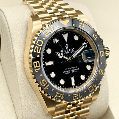 プレオウンド ロレックス GMTマスターII 126718GRNR イエローゴールド ジュビリーブレス ブラック 40mm