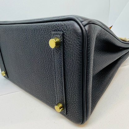 Hermes Birkin 25 Black Togo Gold Hardware u는 새겨 져 있습니다