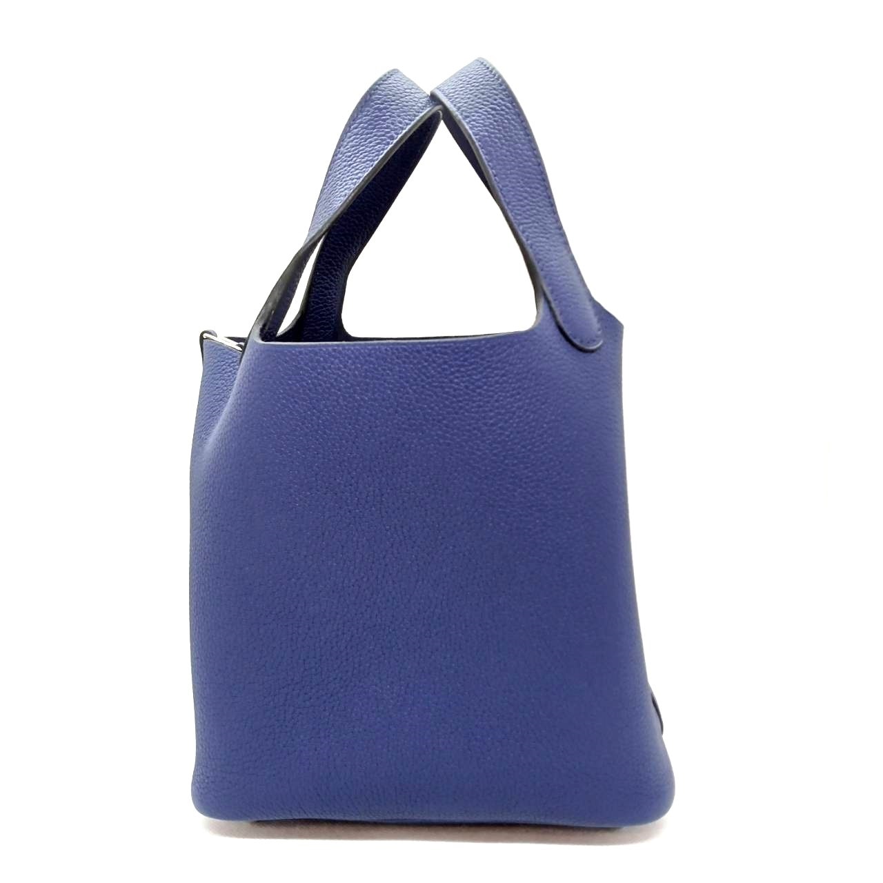 Pre-Owned Hermes Picotin Rock PM Torillon Maurice Blue Safir
