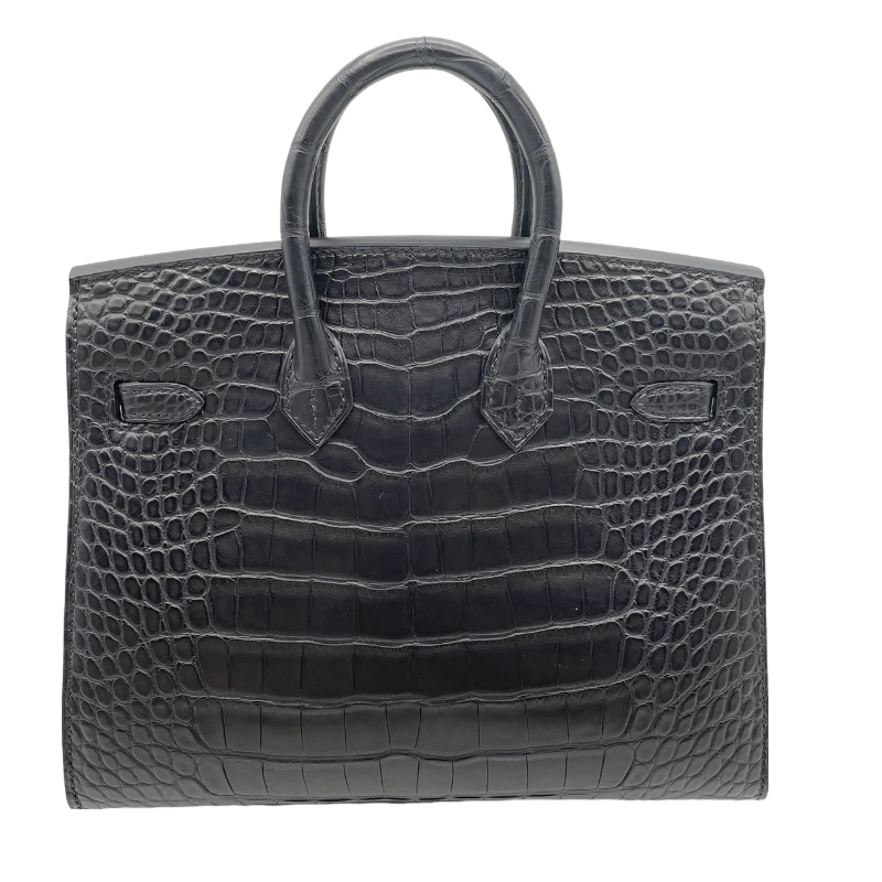 Hermes Birkin 20 Black Alligator Gold Hardware B가 새겨 져 있습니다