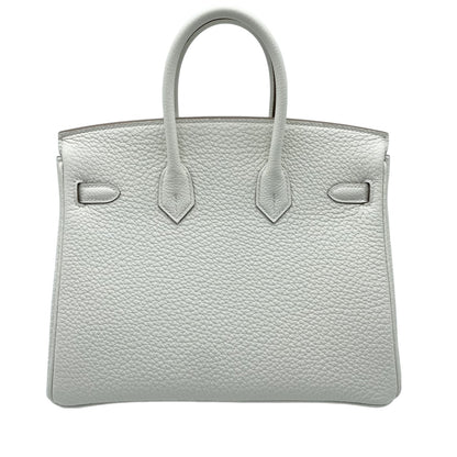 Hermes Birkin 25 버섯 토고 골드 ​​하드웨어 B가 새겨 져 있습니다