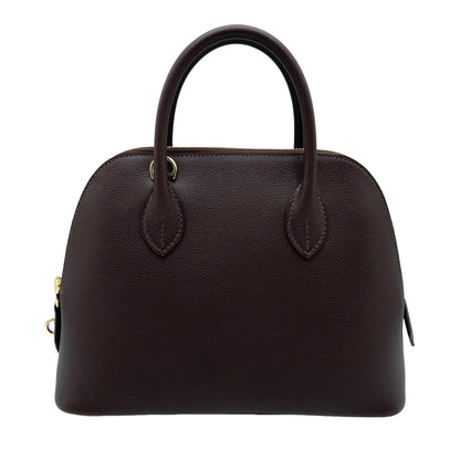 [以常規價格出售！] 】愛馬仕（Hermes）Bolid 1923 25 Evercolor Mocha Gold Metal Fittings B刻有
