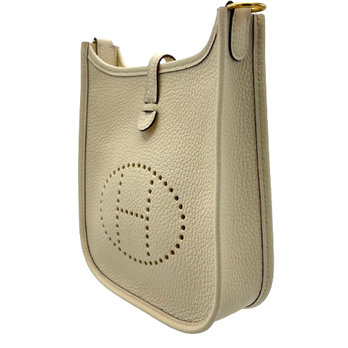 Pre-Owned Hermes Mini Evelyn TPM Torillon Nata Gold Fittings