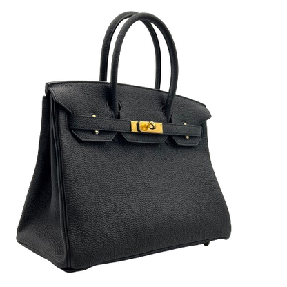 Hermes Birkin 30 Black Togo Gold Hardware B가 새겨 져 있습니다