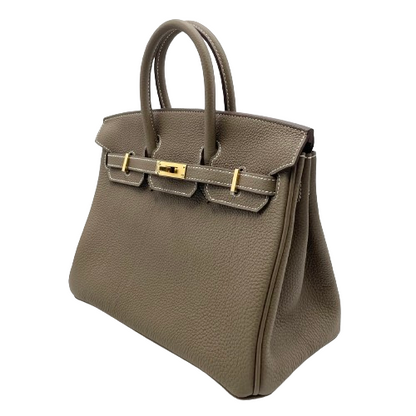 Hermes Birkin 25 Etoup Togo Gold Hardware B가 새겨 져 있습니다