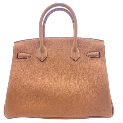 [現金價格]愛馬仕·伯金（Hermes Birkin）30金色多哥銀色金屬配件C刻有