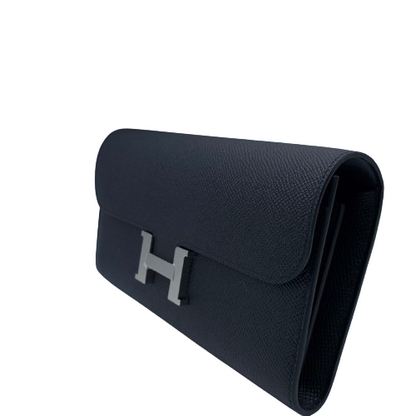 Hermes Constance Tugo Noir Epson Silver Metal Fittings W 새로