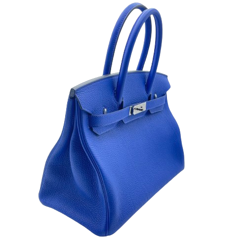 [現金特別價格]愛馬仕·伯金（Hermes Birkin）30藍色皇家多哥銀色配件