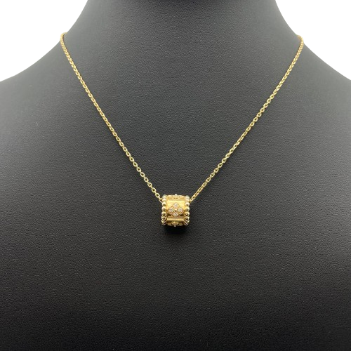 Pre-Owned Van Cleef & Arpels Perle Clover Pendant Gold Yellow Gold