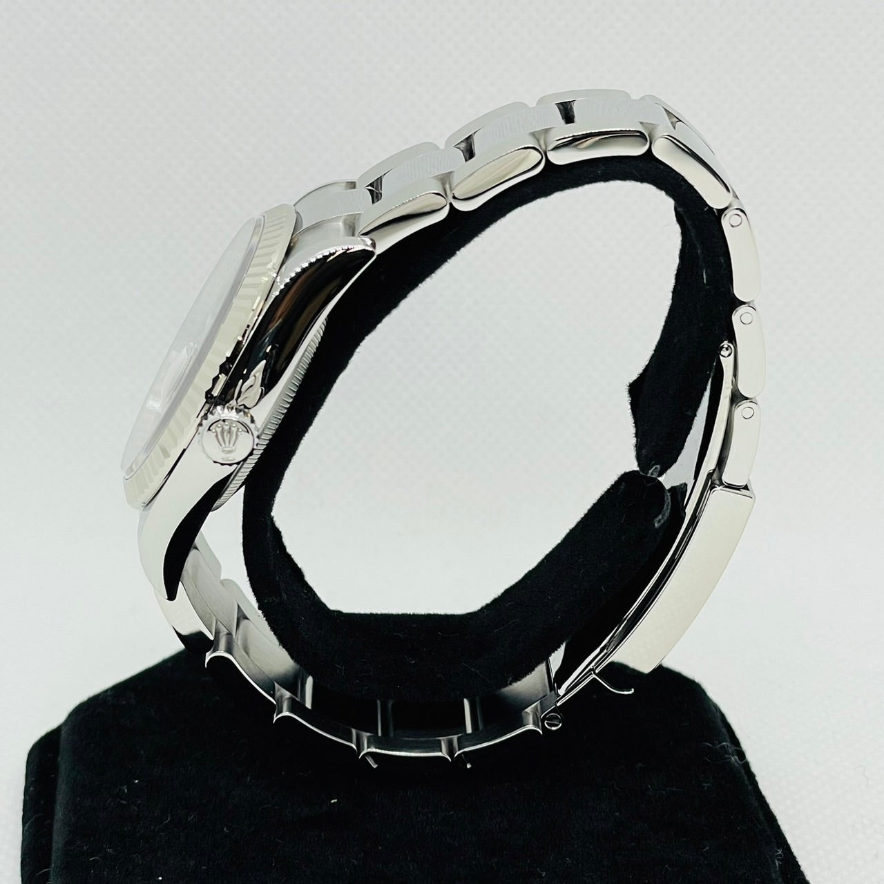 사전 소유의 롤렉스 데이트 주목 126234 슬레이트 로마 굴 팔찌 36mm