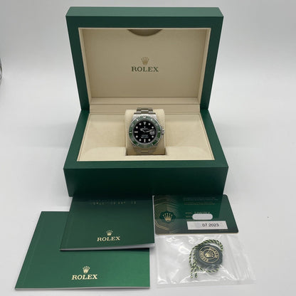Pre-Owned [2023 New Bezel] Rolex Submariner Date 126610LV Oyster Bracelet Black Green Payment in July 2023