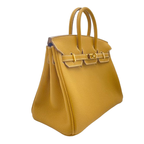 Hermes Birkin 25 Natural Sable Togo Gold 하드웨어 W 새로