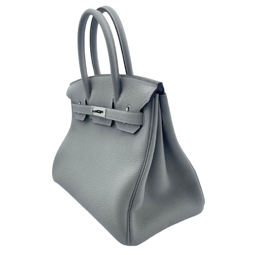 Hermes Birkin 30 Grimoett Togo Silver Metal Fittings w 새로워