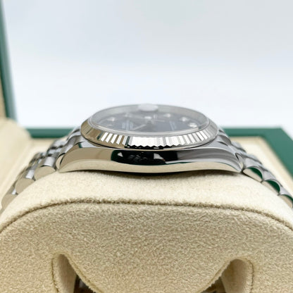 プレオウンド ロレックス デイトジャスト 126234G ブライトブルー ステンレス＋ホワイトゴールド オイスターブレスレット 36mm