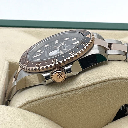 Pre-Owned Rolex GMT Master II 126711CHNR Black Stainless Steel x Pink Gold Oyster Bracelet 40mm