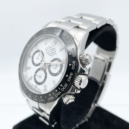 사전 소유 롤렉스 데이토나 116500LN 굴 팔찌 흰색 40mm