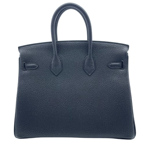Hermes Birkin 25 Noir Togo Silver Metal Fittings w 새로워