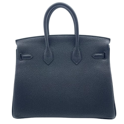 Hermes Birkin 25 Noir Togo Silver Metal Fittings w 새로워