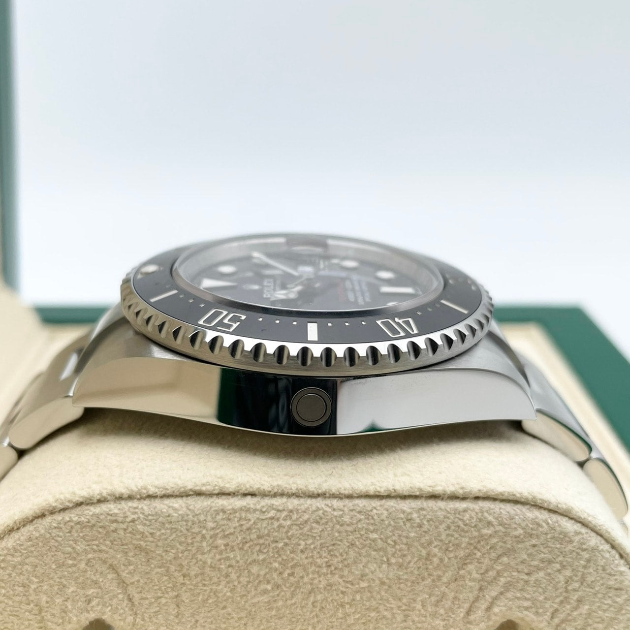 사전 소유의 롤렉스 바다 거주자 126600 블랙 굴 팔찌 43mm