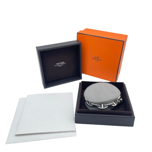 Hermes Chaine d'Ancre 手链 GM 银 925 12 链节