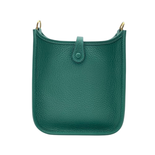 愛馬仕（Hermes）Mini Evelyn（Evelyn）TPM深綠色Torillon Clemence Silver Fittings W刻有