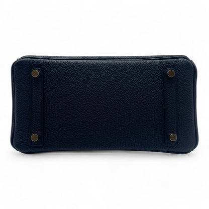 Hermes Birkin 25 Noir Togo Gold 하드웨어 W는 새겨 져 있습니다