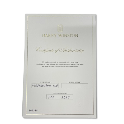 사전 소유의 Harry Winston Solitaire RGDPRD007NSS-050 No. 9 D0.7CT PT950