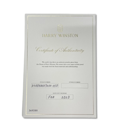사전 소유의 Harry Winston Solitaire RGDPRD007NSS-050 No. 9 D0.7CT PT950