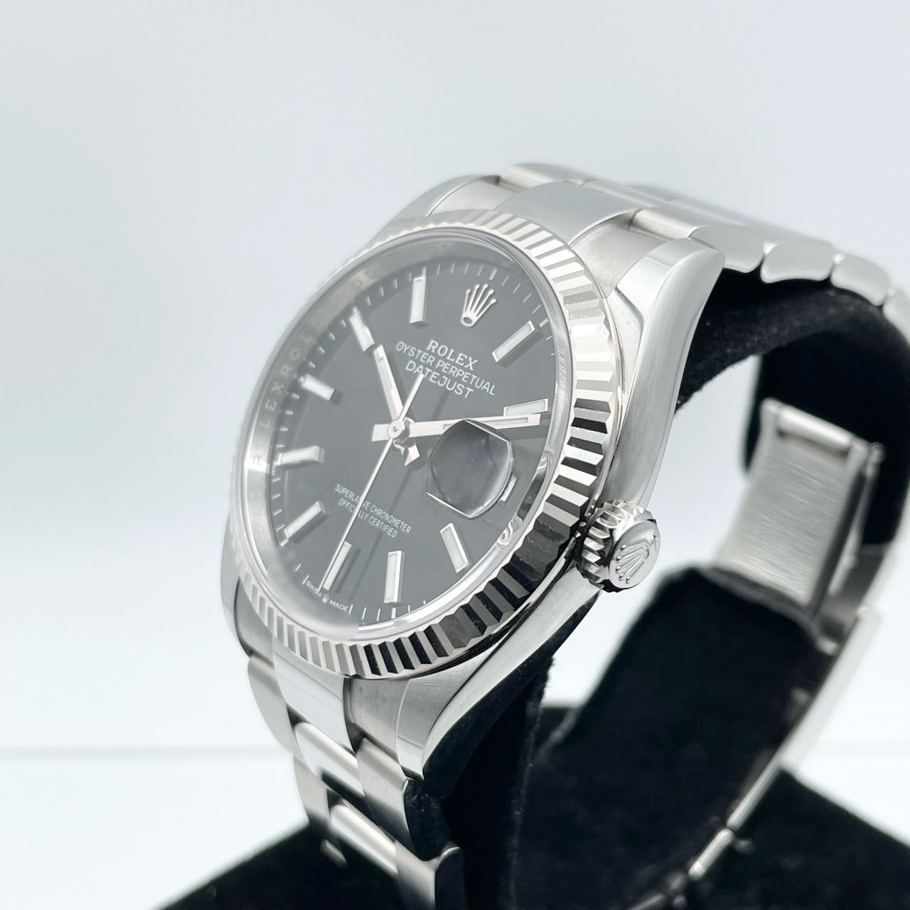 プレオウンド ロレックス デイトジャスト 126234 ブラック オイスターブレス 36mm