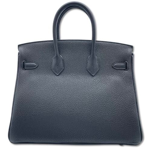 Hermes Birkin 25 Noir Togo Silver Metal Fittings w 새로워