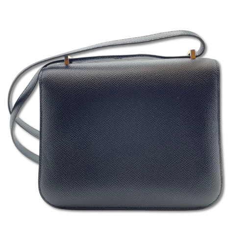 Hermes Constance Mini 18 Noir Epson Rose Gold Hardware Z 새겨 져